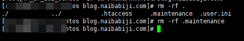 ssh .maintenance