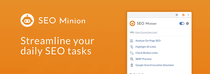 分享一款SEO扩展:SEO Minion