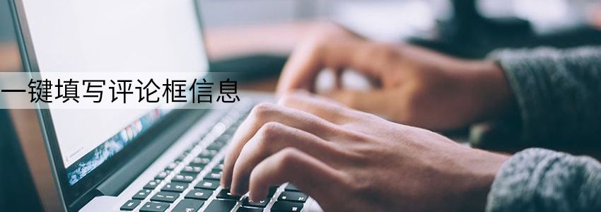 免插件实现一键填写网站评论框信息