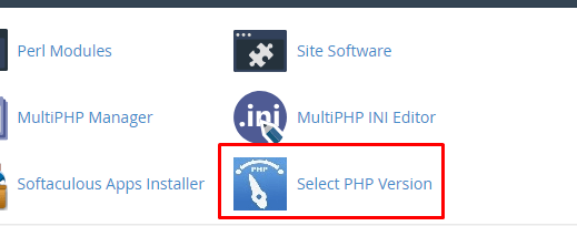 cpanel选择PHP版本
