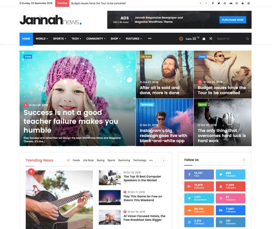 Jannah News 主题