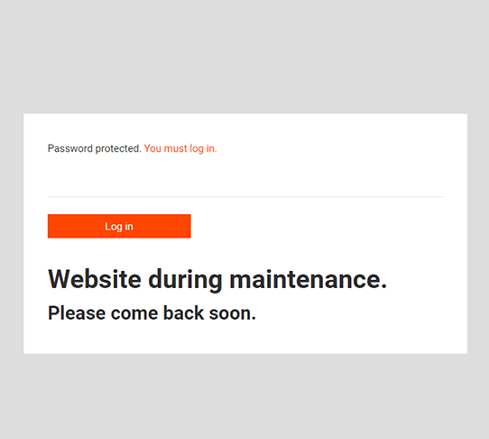 Password for WP