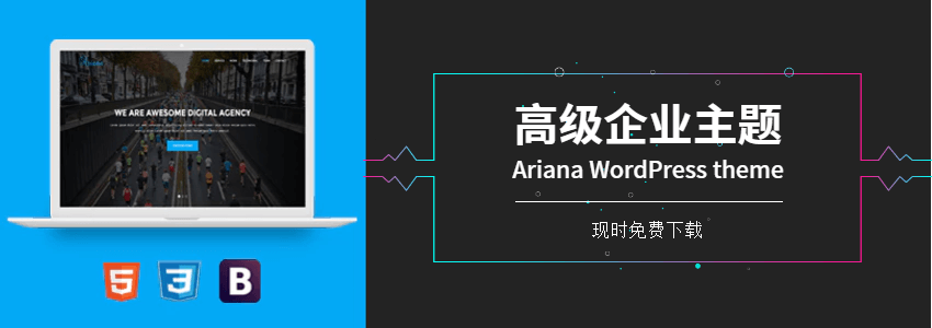 企业多用途WordPress主题Ariana_正版高级主题免费下载