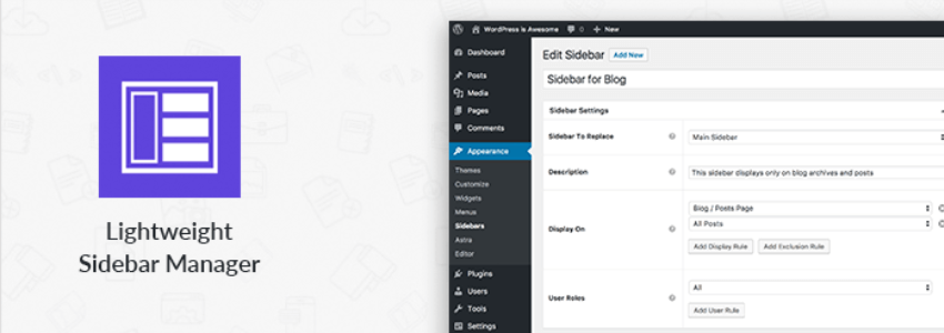 Lightweight Sidebar Manager