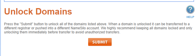 namesilo域名解锁