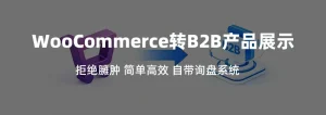 WooCommerce 转 B2B 产品展示导入器：一键把 WooCommerce 简单产品迁移到 B2B 产品展示插件
