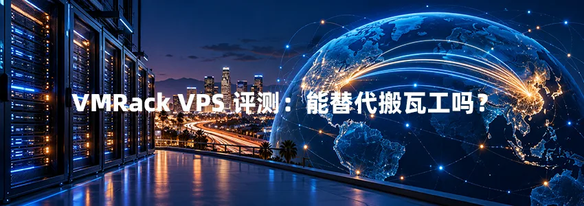 VMRack VPS 评测：$13/月洛杉矶 2 核 2G 三网线路实测，能替代搬瓦工吗？